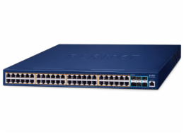 Planet GS-6311-48P6X L3 switch, 48x1Gb, 6x10Gb SFP+, 48x PoE 802.3at 600W, QoS