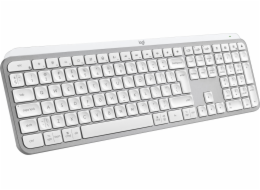 Logitech klávesnice MX Keys S/ bezdrátová/ Bluetooth/ USB-C/ US layout/ bílo-šedá