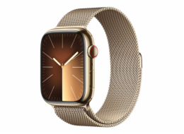 APPLE Watch Series 9 GPS + Cellular 45mm Gold Stainless Steel Case with Gold Milanese Loop