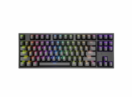 Genesis herní mechanická klávesnice THOR 404/RGB/Khail Box Brown/Drátová USB/US layout/Černá