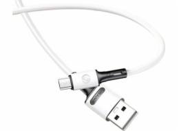 Usams USAMS USB kabel U52 microUSB 2A Fast Charge kabel 1m bílý/bílý SJ435USB01 (US-SJ435)