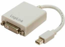 LogiLink DisplayPort Mini AV adaptér – DVI-I bílý (CV0037)