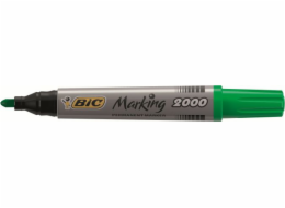 Bic permanentní popisovač 2000, kulatý hrot, zelený