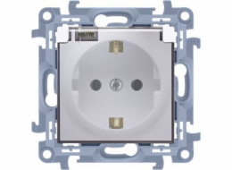 Kontakt-Simon Jednozásuvka Simon 10 hermetická IP44 zemnicí klapka schuko 16A bílá (CGSZ1B.01/11A)