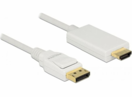 Delock DisplayPort - HDMI kabel 2m bílý (83818)