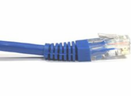 Patch kabel NetRack RJ45, lisovaný plášť, kat. 5e UTP, 7,5 m modrý (BZPAT7UB)