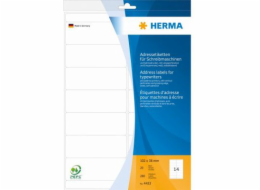 Herma Adresní nálepky na psací stroje, bílé, 102 x 38 mm, 280 štítků (4433)