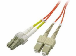 Propojovací kabel z optických vláken, multimode, 62,5/125, LC - SC, 1m