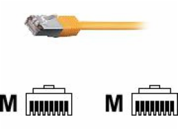 Vybavit Patchcord Cat6, S/FTP, HF, 250 MHz, 2 m, žlutý (605571)