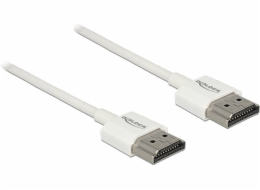 Delock HDMI - HDMI kabel 1m bílý (85122)