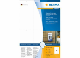 Herma Label, bílý, 70 x 148,5 mm, mikroperforovaný, 600 kusů (8047)