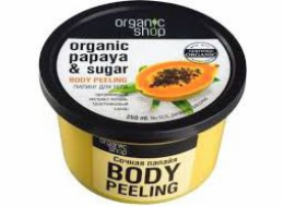 Organic Shop Juicy Papaya tělový peeling 250 ml