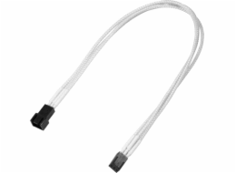 Nanoxia 3-pin Molex prodlužovací kabel 30cm, bílý (900400017)