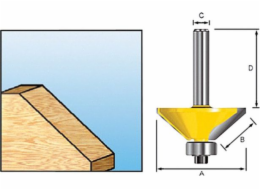 Makita Economy srážecí fréza s 23mm ložiskem (D-09494)