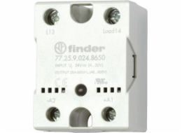 Finder SSR Relay 1Z 25A 48-600V AC spínání neutrálu, napájení 230V AC (77.25.8.230.8650)