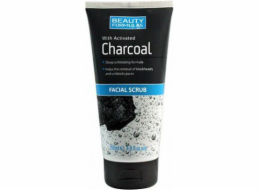 Beauty Formulas Charcoal Hloubkově čistící pleťový peeling s aktivním uhlím 150 ml