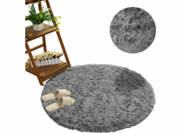 Strado Kulatý koberec Shaggy Strado 180x180 SilverFur (Light Grey) univerzální