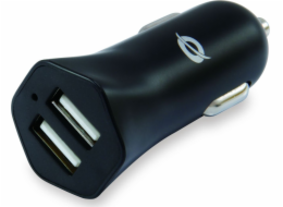 Concepttronic CONCEPTRONIC 2-portová USB nabíječka do auta, 12W