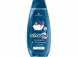 Schauma SCHAUMA_Kids Shampoo and Showergel šampon pro všechny typy vlasů a sprchový gel pro děti Blueberry 400ml