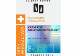 AA AA_Sensitive Skin Soothing Irritations 72H intenzivně hydratační denní krém pro všechny typy pleti 50ml