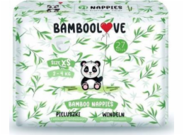 BAMBOOLOVE BAMBOOLOVE JEDNORÁZOVÉ PLENY Velikost XS 27KS