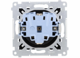 Kontakt-Simon Simon 54 Schuko zásuvka se závěrkami (modul) 16A 250V rychlospojky matná černá DGSz1CZ.01/49