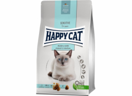 Happy Cat Sensitive Stomach & Intestines, suché krmivo, pro dospělé kočky s citlivým trávicím systémem, 1,3 kg, sáček