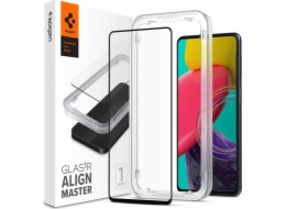 Spigen TEPLENÉ SKLO SPIGEN ALM GLASS FC GALAXY M53 5G ČERNÉ