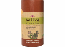 SATTVA_Natural Herbal Dye for Hair přírodní bylinná barva na vlasy Čokoládově hnědá 150g