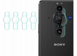 Hybridní sklo pro objektiv fotoaparátu 3MK Ochrana objektivu Sony Xperia Pro I 5G [4 PACK]