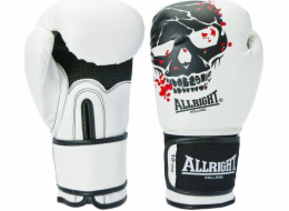 Allright SKULL BOXERSKÉ RUKAVICE 10oz bílé