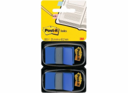 3M POST-IT® indexovací záložky (680-B2EU), PP, 25x43mm, 2x50 karet, modrá - 051141920603