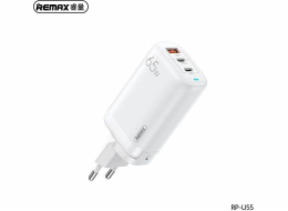 SÍŤ NABÍJEČKY Remax REMAX LIGIL GAN WHITE RP-U55 65W PD QC 2xUSB-C + 1xUSB