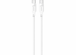 Usams USAMS USB kabel USB-C na USB-C PD rychlý nabíjecí kabel 1,2 m 100W Lithe Series bílá/bílá SJ567USB02 (US-SJ567)