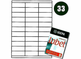 Mondi LABELS A4 IGEPA 70,0 X 25,4 MM BÍLÁ (100)