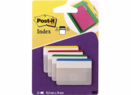 Post-it POST-IT TAB 50,8 X 38 MM 686-F1 ROVNÁ DO ZÁSUVEK 4 BARVY 6 KS