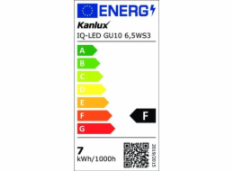 Kanlux LED žárovka IQ-LED GU10 6.5WS3-WW 580lm úzký úhel 36 2700K teplá barva 35243