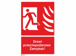 ANRO Plaque Protipožární dveře uzamykatelné 150 x 205 mm (30P/F1/FS)