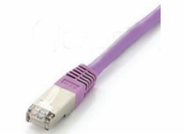 Equip Patchcord S/FTP, Cat6A, 0,5m, růžový (605657)