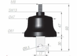 Apator Svodič přepětí A 500V 5kA ASA 500-5B (63-930100-131)