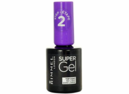 Rimmel Super Gel Top Coat lak fixující efekt gelové manikúry 12ml