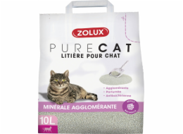 Zolux ZOLUX PURECAT stelivo, hrudkující, parfémované, antibakteriální, 10 l