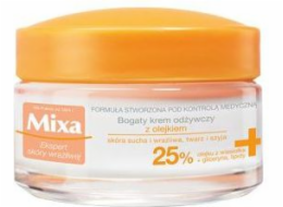 Mixa Výživný krém s olejem 25% pro suchou a citlivou pleť, 50ml