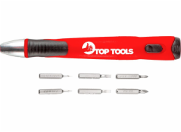 Šroubovací bity Top Tools s rukojetí 7 kusů