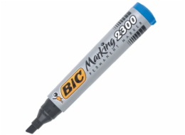 Bic permanentní popisovač 2300, modrý zkosený hrot