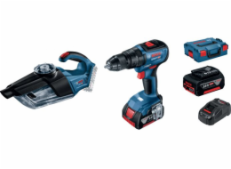 Sada nářadí Bosch BOSCH GSB 18V-50 SET + PLYNOVÝ VYSAVAČ 18V-1 + 2 X 5 Ah + L-BOXX 136