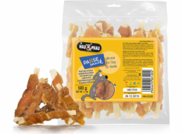 Hau&Miau Hau&Miau Rybí proužky zabalené v měkké kachně 500g HM-8121