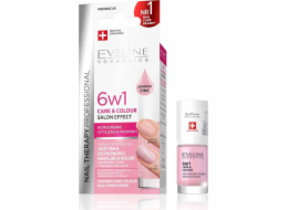 Eveline Eveline Nail Therapy Kondicionér na nehty dodávající barvu 6v1 SHIMMER PINK 5ml