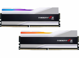 G.Skill Trident Z5 RGB paměť 32 GB, DDR5, 6000 MHz, PC/server, Registrační číslo, Číslo ECC, Stříbrná, 2x16 GB