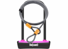 ONGUARD U-Lock zámek na kolo Neon růžový 10x1200 mm (8154PN)